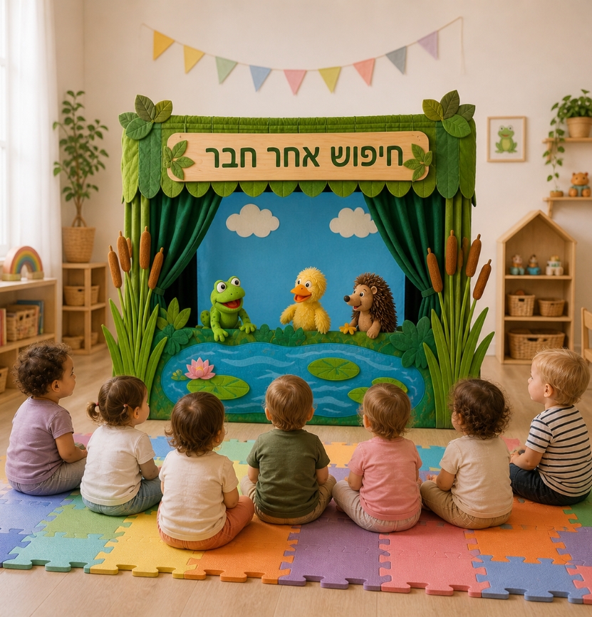 צפי הצפרדע בטיול מיוחד שעת סיפור לגילי 1.5 3