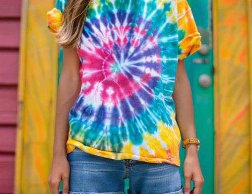 "לא משעמם לי" - יצירת חולצות Tie - dye