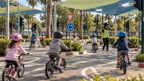 פעילות בטיחות בדרכים לביה"ס ככר המדינה