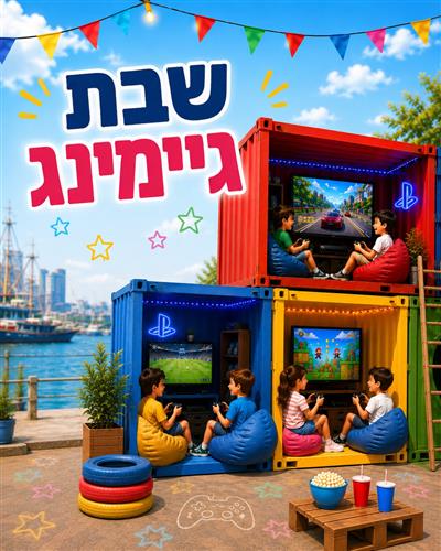 שבת גיימינג בבית המכולות