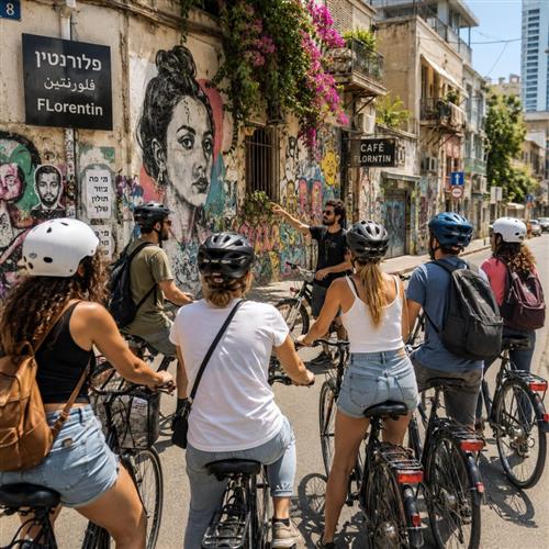 תל אביב על גלגלים סיור גרפיטי למדוושים