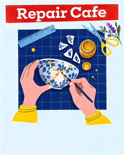קפה תיקונים - Repair Café - קינצוגי